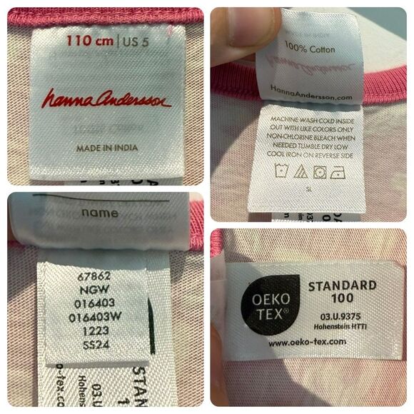 Hanna Andersson Pocket Art Dress in Pink/White Mermaid Print | Size 5 - Picture 5 of 5